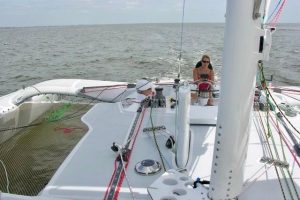 helm, Hughes 40, catamaran for sale