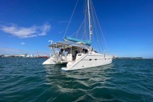 exterior, Knysna 480, catamaran for sale