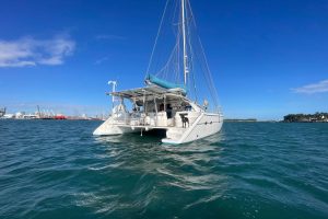 exterior, Knysna 480, catamaran for sale