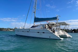 exterior, Knysna 480, catamaran for sale