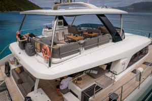 cockpit, Lagoon Sixty 7, power catamaran for sale