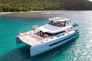 exterior, Lagoon Sixty 7, power catamaran for sale