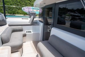 cockpit, Lagoon Sixty 7, power catamaran for sale