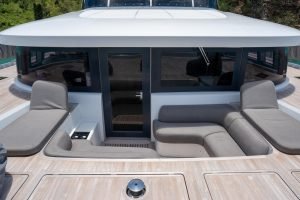 cockpit, Lagoon Sixty 7, power catamaran for sale