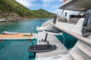 deck, Lagoon Sixty 7, power catamaran for sale