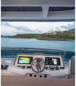 helm, Lagoon Sixty 7, power catamaran for sale