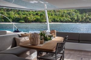 cockpit, Lagoon Sixty 7, power catamaran for sale