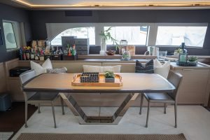 salon, Lagoon Sixty 7, power catamaran for sale