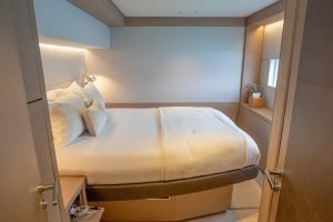 bed, Lagoon Sixty 7, power catamaran for sale