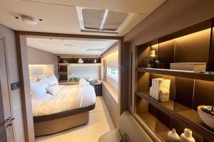bed, Lagoon Sixty 7, power catamaran for sale