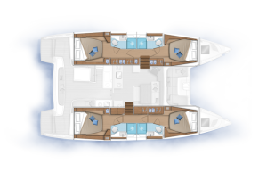 diagram, Lagoon 46, catamaran for sale