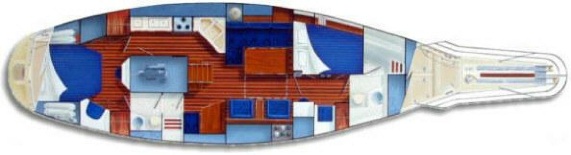 diagram, Caliber 47, sailboat for sale