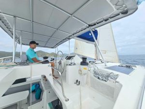 helm, Lagoon 450, catamaran for sale