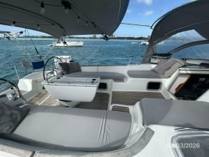 cockpit, Jeanneau 54DS, sailboat for sale