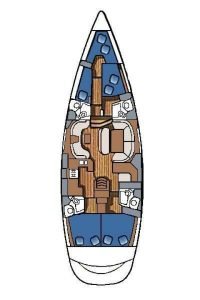 diagram, Jeanneau 54DS, sailboat for sale
