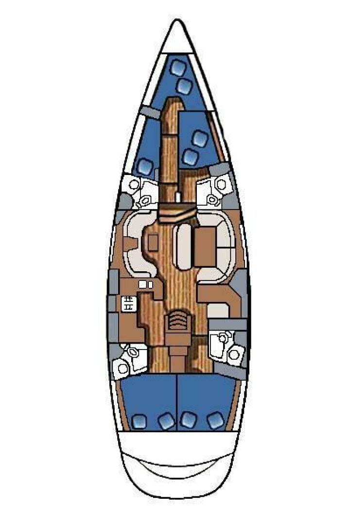diagram, Jeanneau 54DS, sailboat for sale