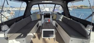 cockpit, Dufour 530, sailboat for sale