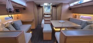 salon, Dufour 530, sailboat for sale