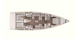 diagram, Dufour 530, sailboat for sale