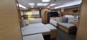 salon, Dufour 530, sailboat for sale