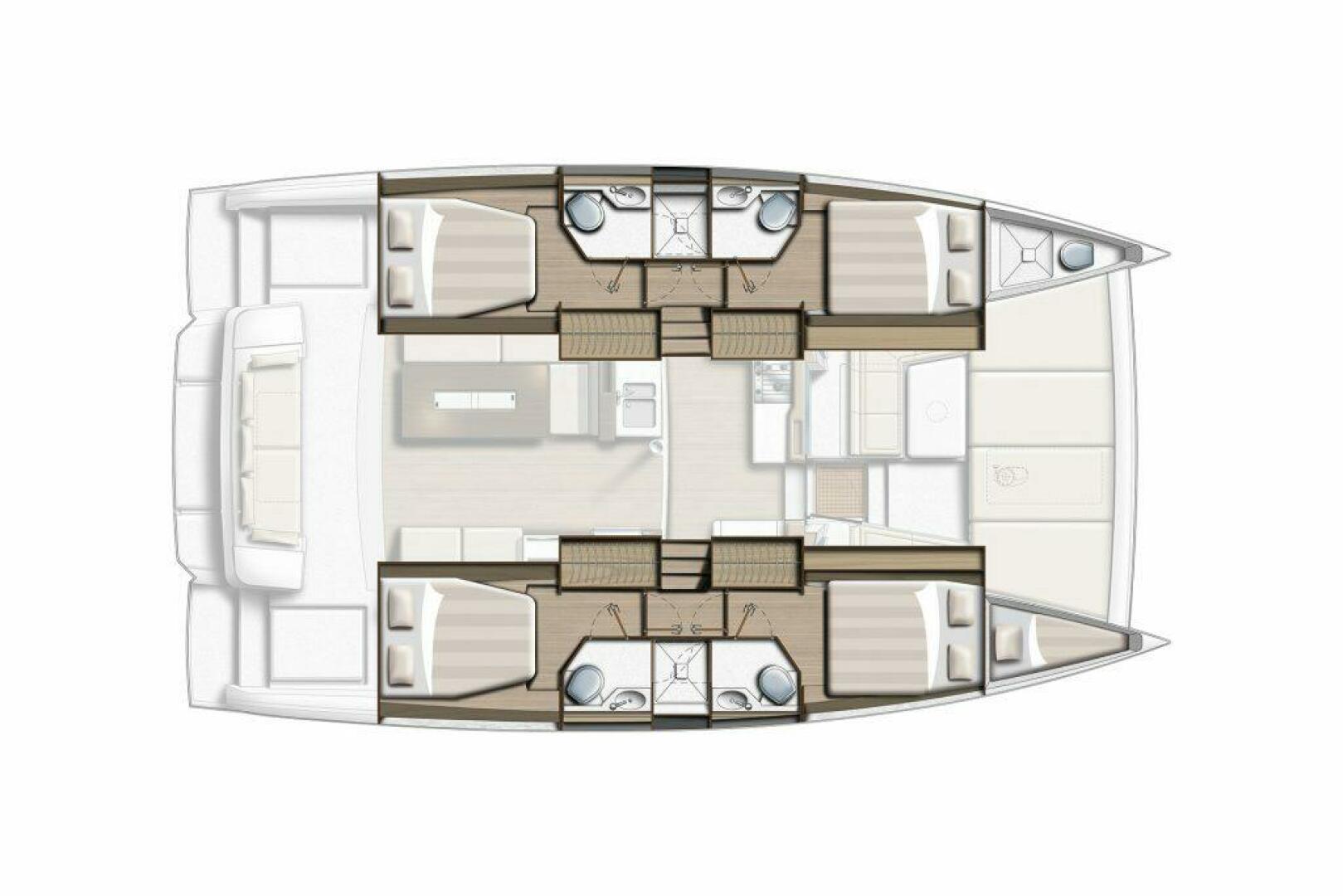 diagram, Bali 4.2, catamaran for sale