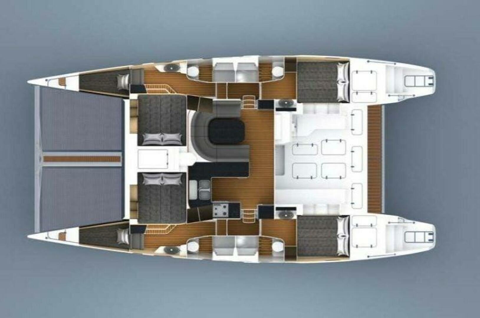 diagram, Voyage 480, catamaran for sale