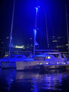 exterior, Voyage 480, catamaran for sale