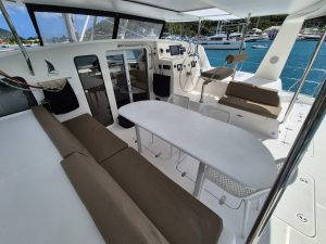 cockpit, Voyage 480, catamaran for sale