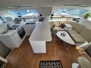 salon, Voyage 480, catamaran for sale