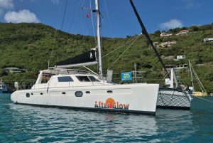 exterior, Voyage 480, catamaran for sale