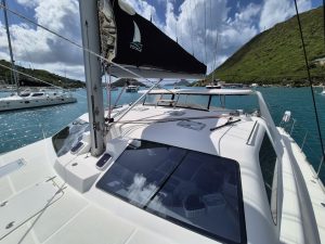 deck, Voyage 480, catamaran for sale