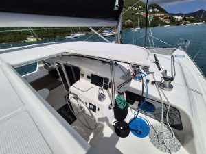 cockpit, Voyage 480, catamaran for sale