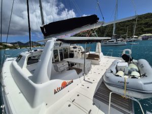 deck, Voyage 480, catamaran for sale