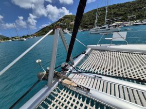 deck, Voyage 480, catamaran for sale