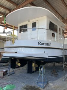boatyard, Great Harbour N37, trawler for sale