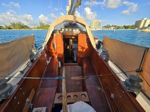 cockpit, Nicholson 36, sailboat for sale