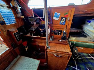 navigation station, Nicholson 36, sailboat for sale