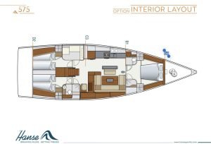 Hanse 575, sailboat for sale