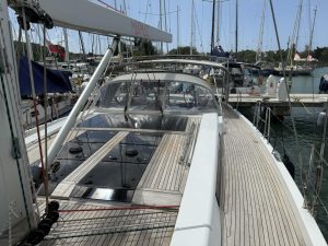 cockpit, Hanse 575, sailboat for sale