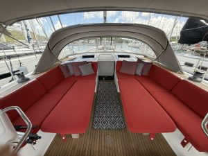 cockpit, Hanse 575, sailboat for sale