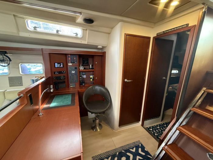 navigation station, Hanse 575, sailboat for sale