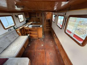 interior, Victory Tug 37, trawler for sale