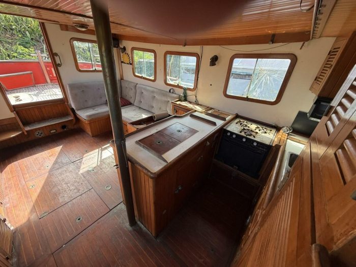 interior, Victory Tug 37, trawler for sale