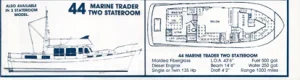 Marine Trader 44 layout drawing 1