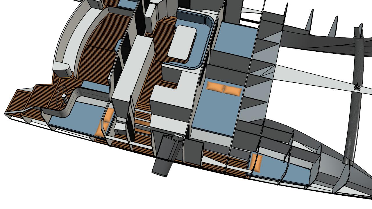 diagram, Arrow 1280 S, catamaran for sale
