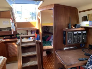 navigation station, Island Packet 35, sailboat for sale