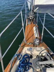 deck, Island Packet 35, sailboat for sale