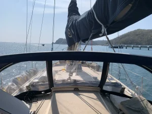 deck, Island Packet 35, sailboat for sale
