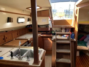 salon, Island Packet 35, sailboat for sale