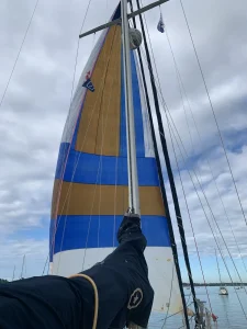 deck, Island Packet 35, sailboat for sale